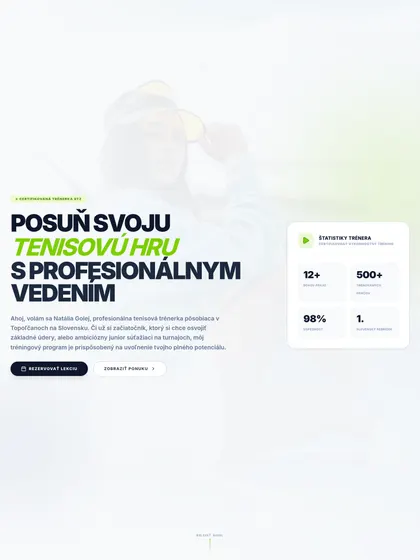 Ukážka webu NataliaGolej.sk